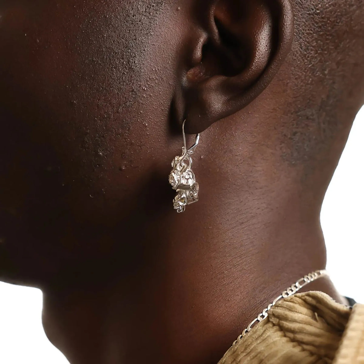 FLAME DICE EARRING - Hard Jewelry™