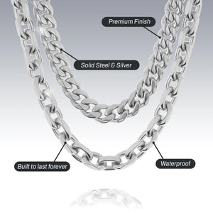 10MM ARIES AND CUBAN CHOKER SET