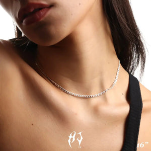 3MM STERLING SILVER CURB CHAIN - Hard Jewelry™