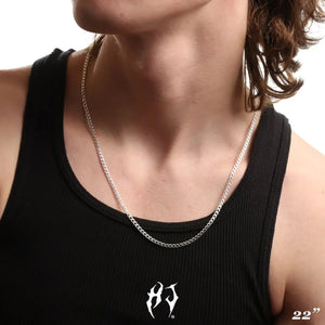 3MM STERLING SILVER CURB CHAIN - Hard Jewelry™