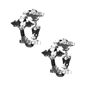 TRIPLE DYT HOOP EARRING