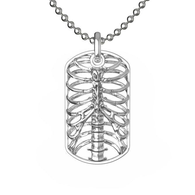RIBCAGE DOG TAG NECKLACE