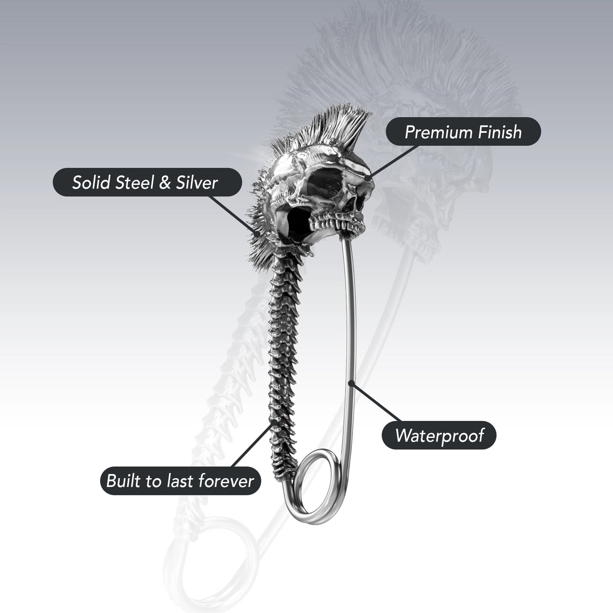 PUNK SAFETY PIN - Hard Jewelry™