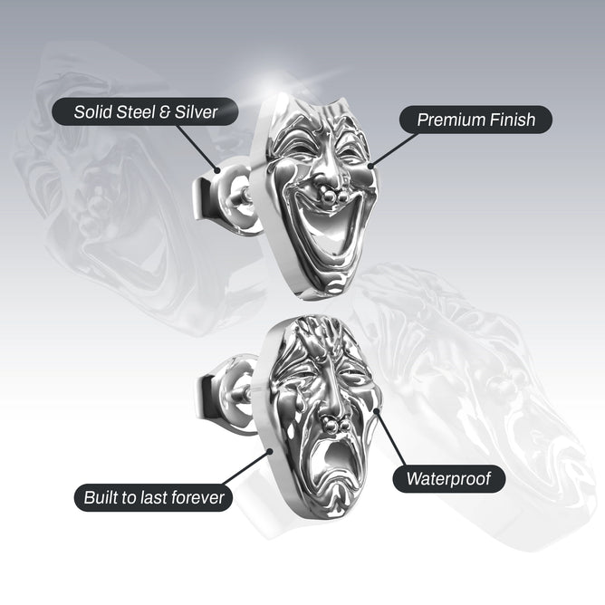 LAUGH NOW, CRY LATER STUD EARRINGS