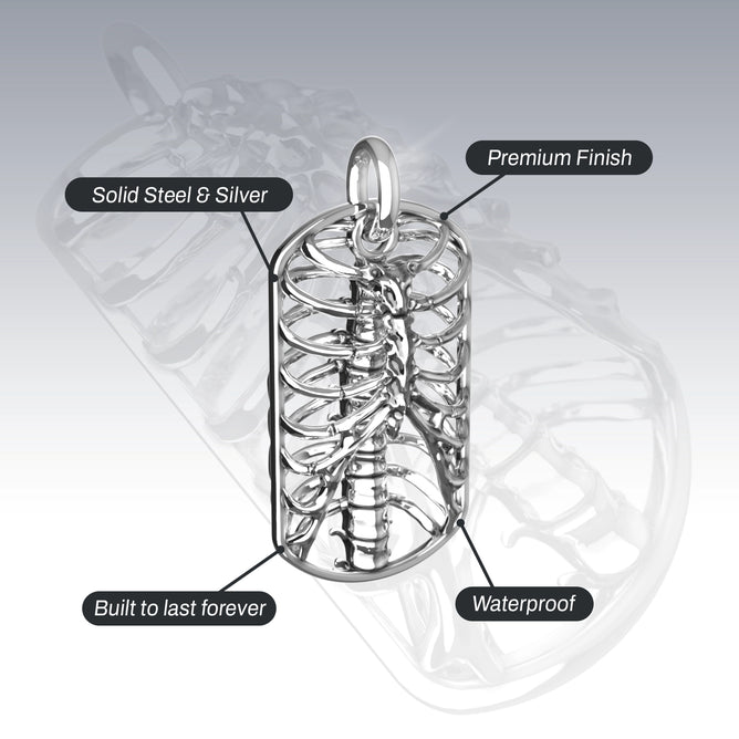 RIBCAGE DOG TAG NECKLACE