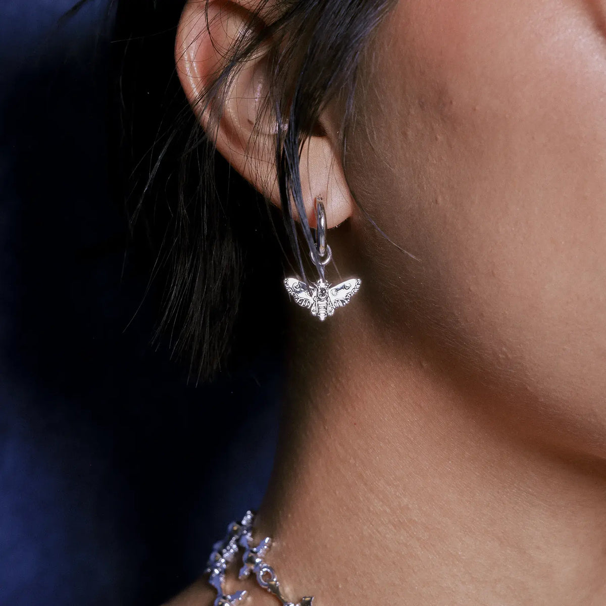 MOTH DANGLE EARRING - Hard Jewelry™