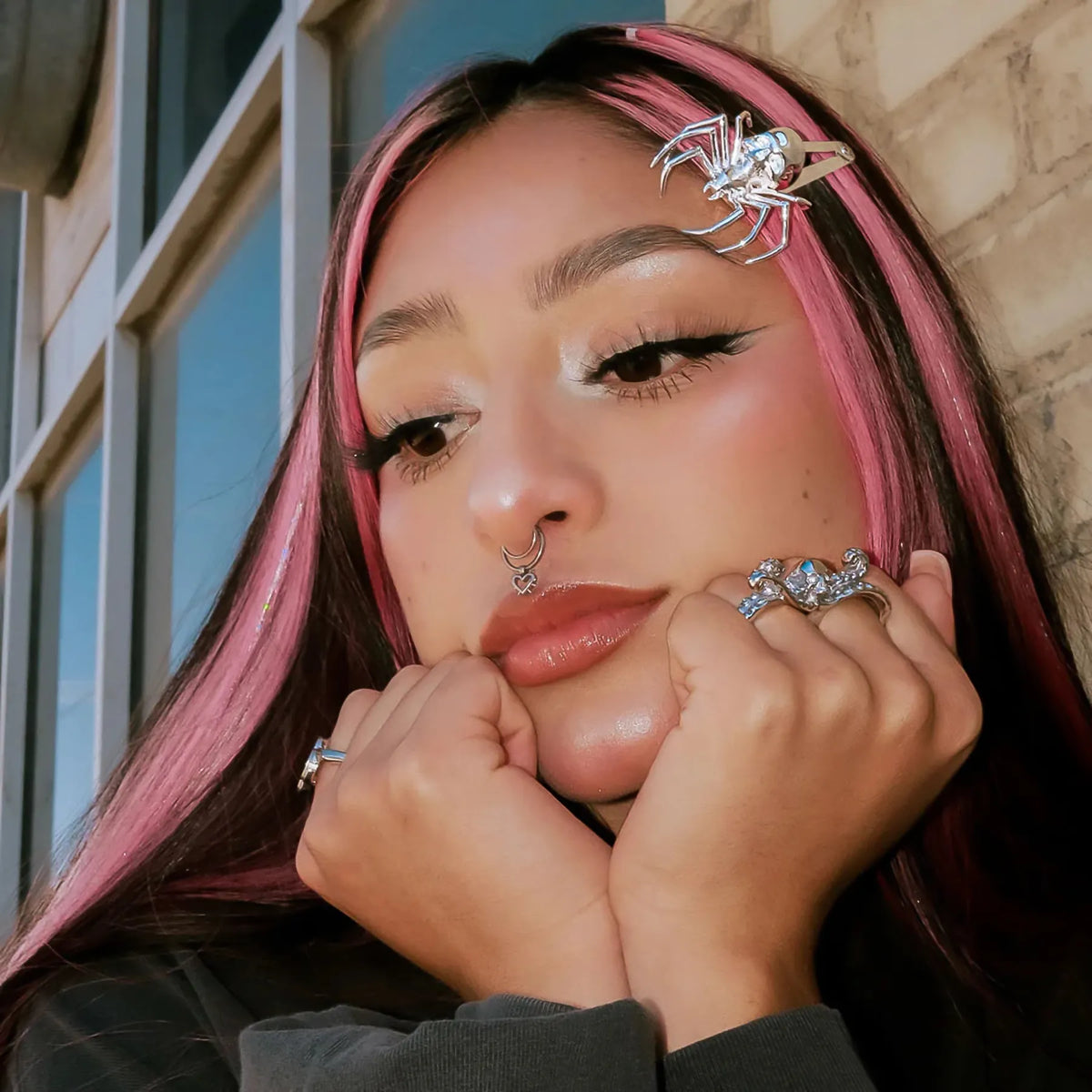 SPIKED HEART SEPTUM - Hard Jewelry™